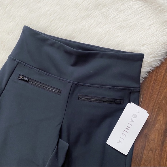 NWT Athleta Stellar Crop Pant In Shale Gray - Picture 4 of 7